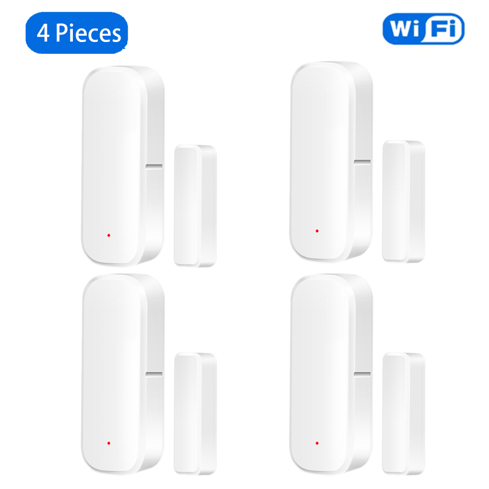 Tuya WiFi Raamdeursensor Draadloze deurdetector Alarmen Smart Life APP Afstandsbediening Werk met Alexa Google Home Smart Home: Blauw