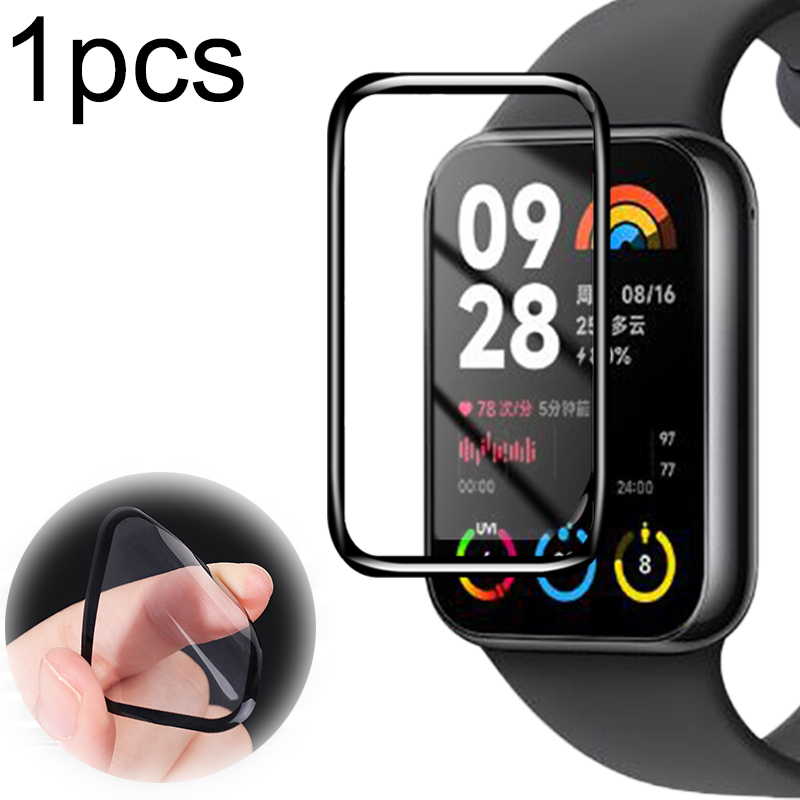 3D gebogen schermbeschermer voor Xiaomi Mi Band 7 8 9 Pro Smartwatch HD Heldere beschermfolie niet glas voor Mi Band 9Pro 8Pro 7Pro: XXXL / WIT