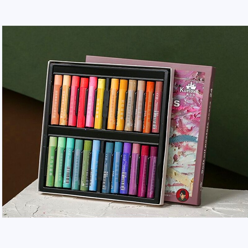 Kuelox Art Soft Oil Pastel/Crayon Macaron/Morandi/Artist profession 24/36 Colors ,Artist Student Graffiti Oil Pastel Painting
