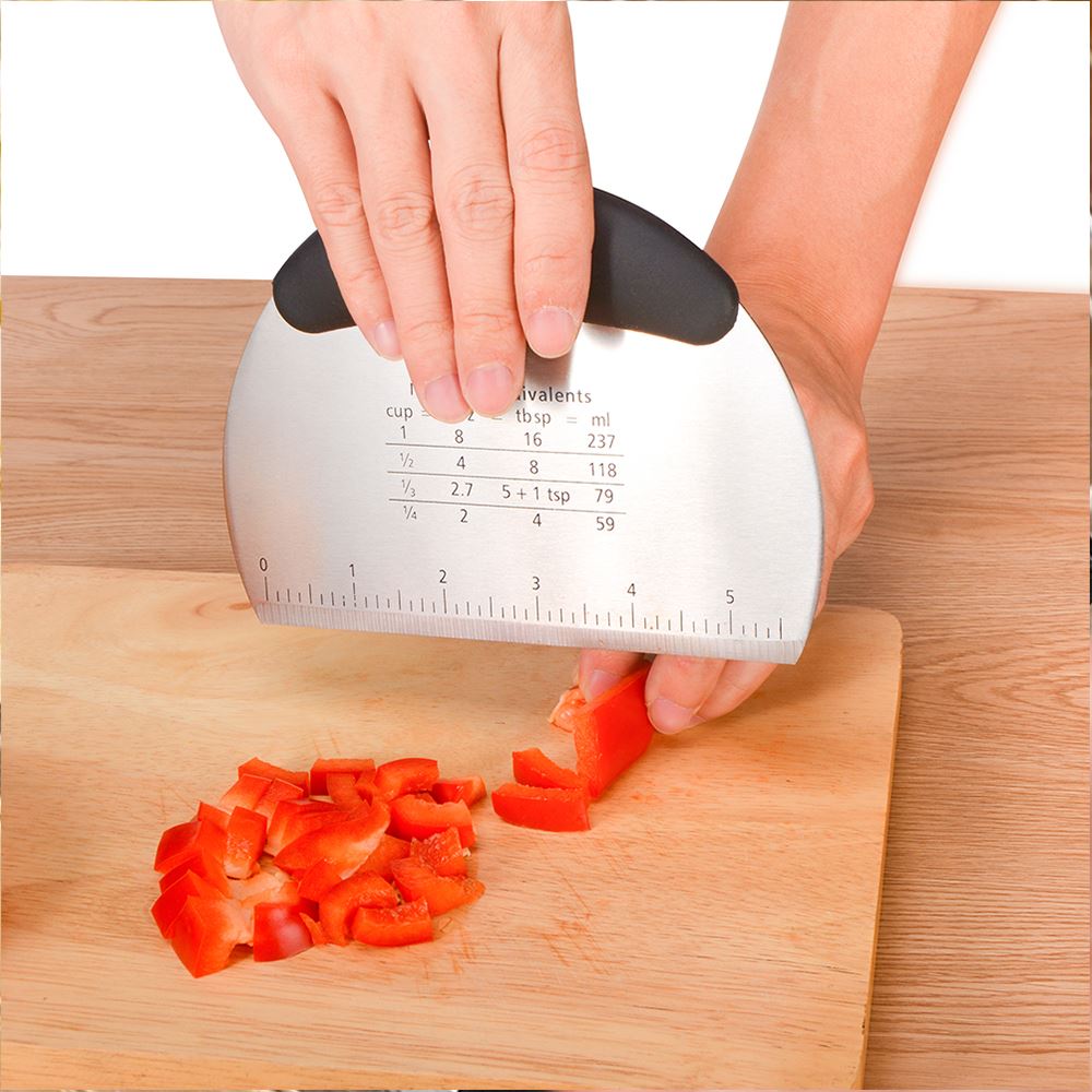 Pastry Cutter Scraper Set Stainless Steel Dough Blender Pizza Biscuits Dough Cutter-Chopper Baking Tools Kit