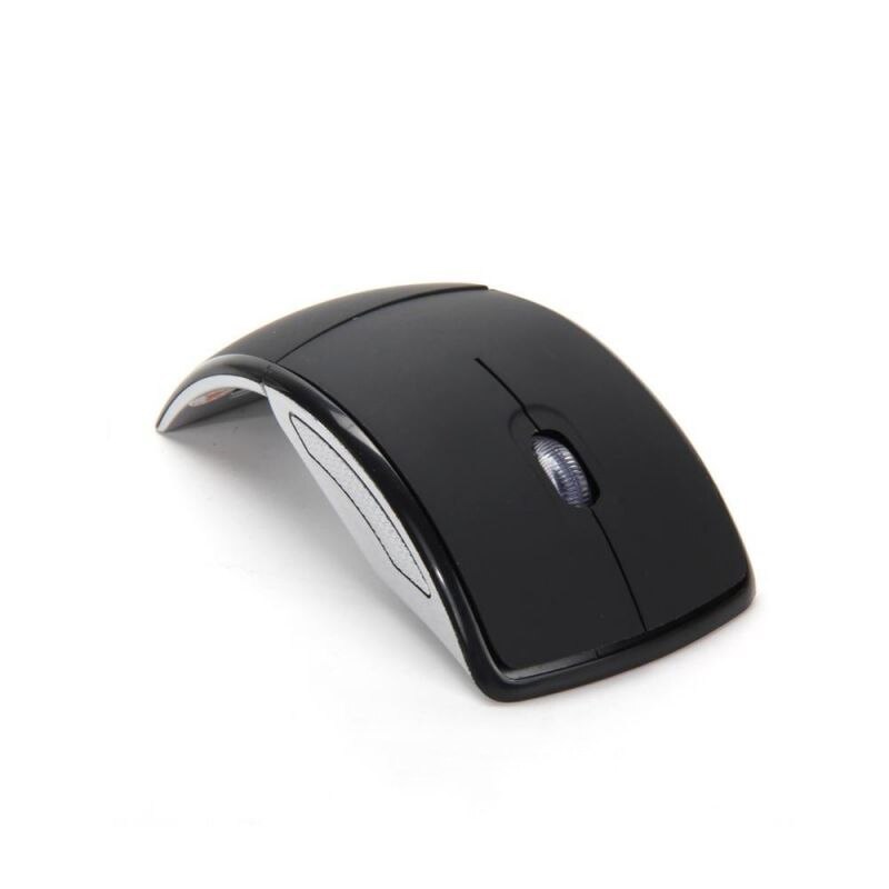 Vaorlo 2.4g mini trådløs mus sammenleggbar reise bærbar usb-mottaker optisk ergonomisk kontormus for pc bærbar mus spillere: Hvit