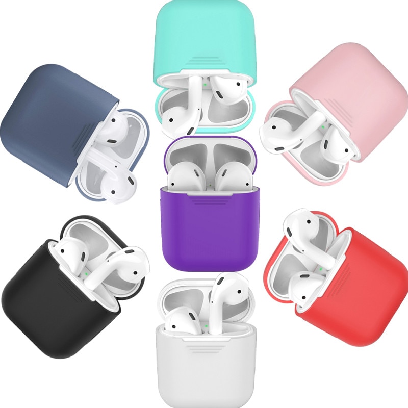 Zachte Siliconen Case Voor Apple Airpods Shockproof Cover Voor Apple Airpods Oortelefoon Cases Ultra Thin Air Pods Protector Case