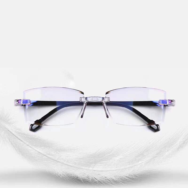 Ahora Anti Blue Light Rimless Computer Glasses Ultralight Men Business Computer Optical Spectacle Googles Eyeglsses Frame Unisex