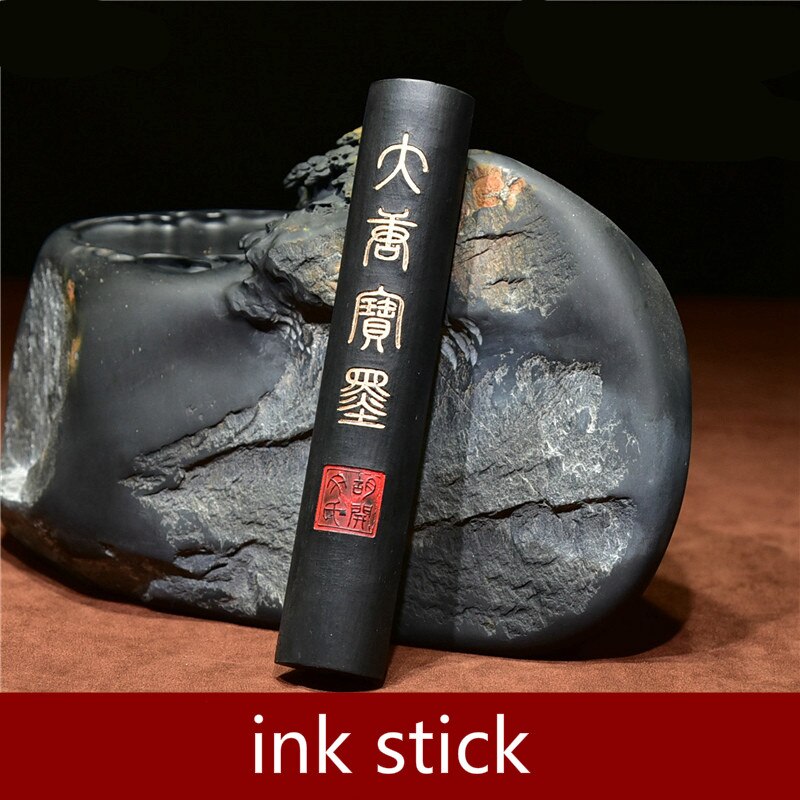Calligraphy Oil Soot Ink Sticks Tinta China Ancient Traditional Chinese Ink Stick Calligraphy Writing Painting Ink Stick Block