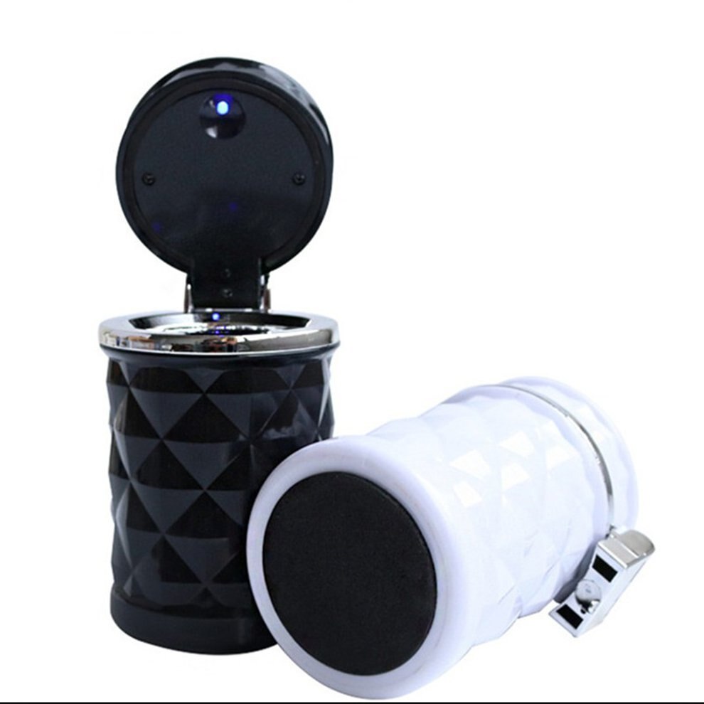Auto-asbak met diamantslijpsel, auto-asbak met led-verlichting