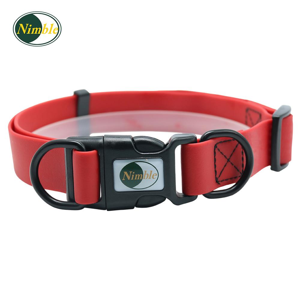 Wendbare Huisdier Halsband Pvc Waterdichte Kraag Anti Vuil Makkelijk Schoon Voor Grote Kleine Honden Puppy dierbenodigdheden: Red / S