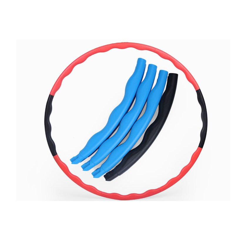 8 Parts Hoop Fitness Detachable Weighted Fitness Install Massage Exercise Bodybuilding Thin Waist Hoop Workout Slimming 80CM