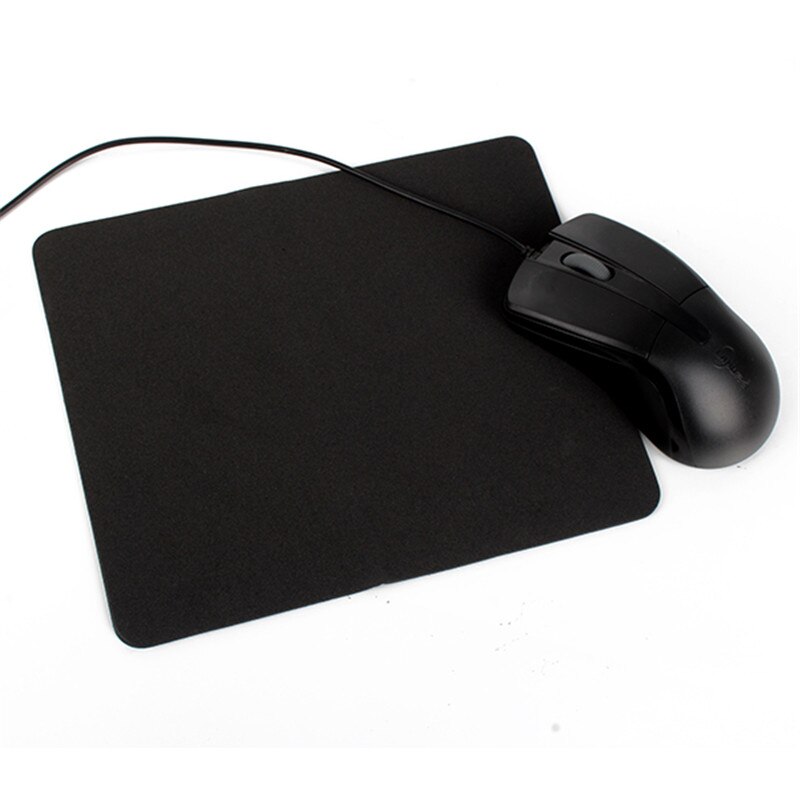 215*175*3mm Unique Durable Mouse Pad Mat Useful Mice Pad For Optical / Trackball Mouse Mat Black/Orange: Black