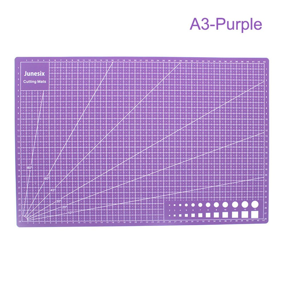 A3 A4 PVC Self Healing Cutting Mat Craft Quilting Grid Lines Printed Board