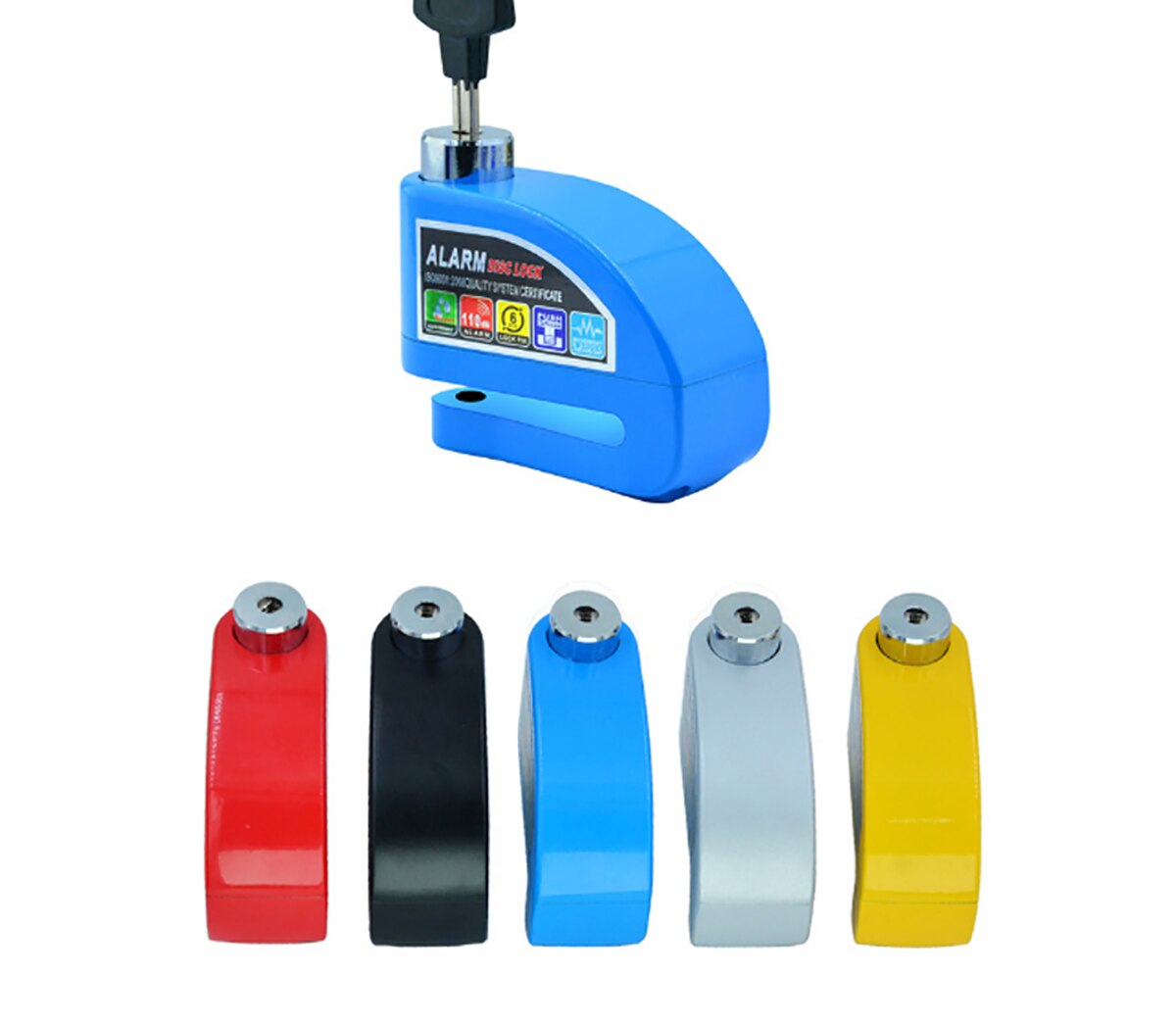 Motorcycle Alarm Lock Bike Lock Anti-theft Lock Moto Disc Brake Lock +Bag +Reminder Rope Waterproof Security Alarm Protection