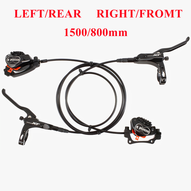 Nollställande mtb 4 kolv hydraulisk skivbroms xt med kylning full meatal pads cnc tech mineral oil broms för am enduro  e4 zee  mt200