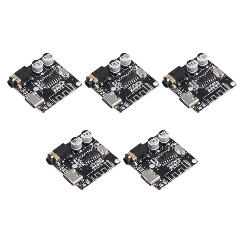 5-1 Stück Audio--Empfänger platine Bluetooth-kompatibel 5,0 3,7-5V MP3 verlustfreie Decoder-Karte drahtloses Stereo-Musik modul für DIY: Braun