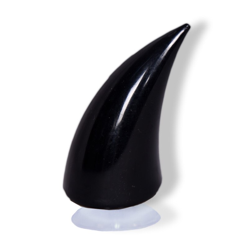 Décorations de casque de moto en corne de diable, visage complet, hors route, corne de bœuf, accessoires de voiture, ventouse fraîche en Silicone