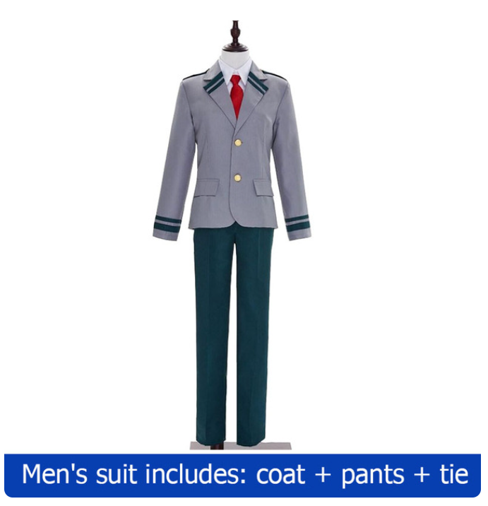 My Hero Academia Anime Midoriya Izuku Cosplay Costume Todoroki Shoto School Uniform Set Wig Suit Unisex Halloween Role Play