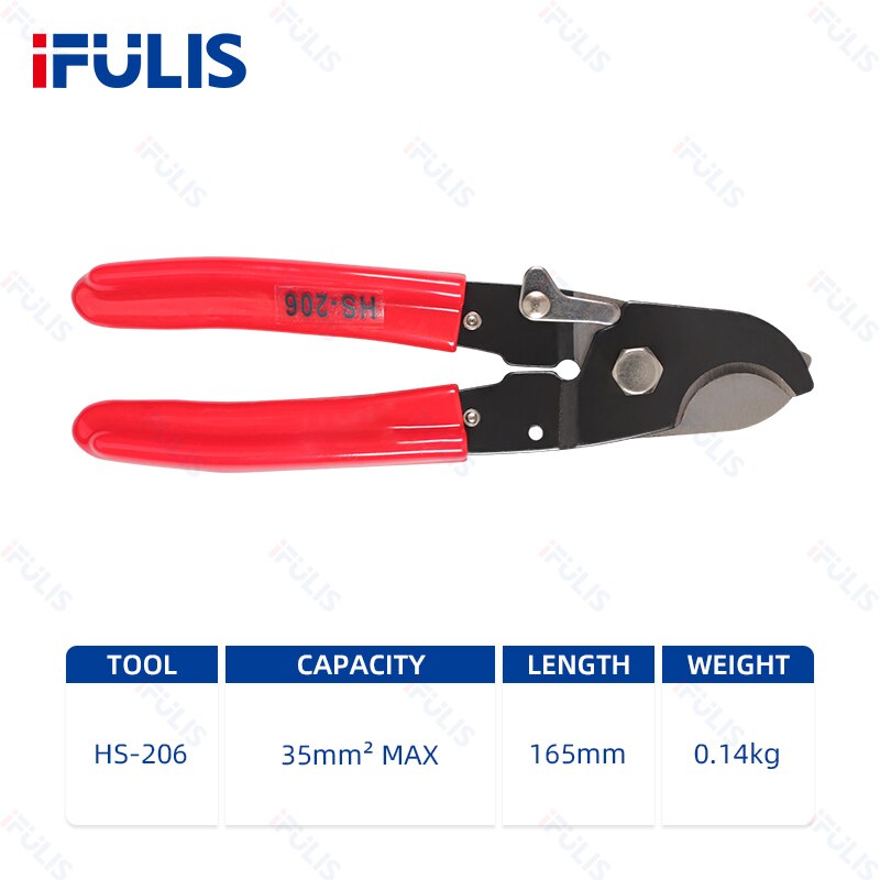 Crimping Pliers Cutting Wire Cutters Bolt Cutter Cable Stripper Tool Electricial Hand Tools Combination Multi tool Repair: HS-206