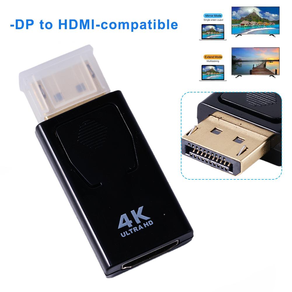 Display Poort Dp Man Naar Hdmi Vrouwelijke Adapter Converter Voor 4K Hd 1080P Hdtv Pc 4K Displayport Naar Hdmi-Compatibele Adapter C6d3