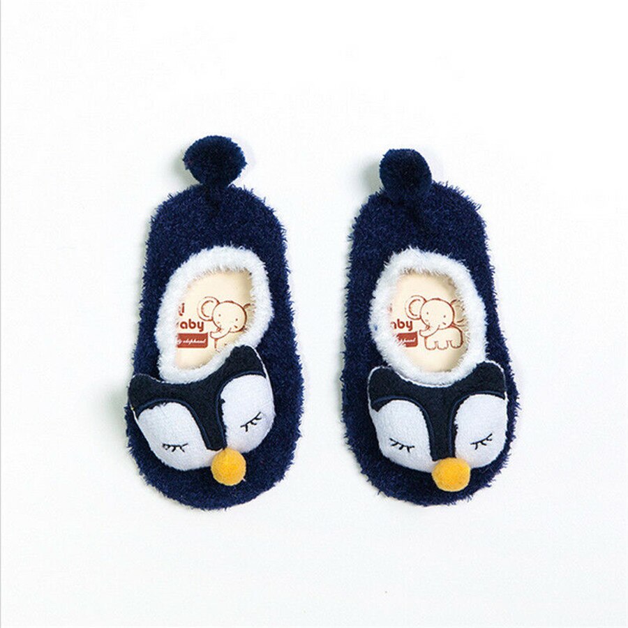 Nyfødt baby børn småbørn skridsikre sko søde tegneseriedyr hjemmesko gulvsokker støvler til piger drenge: Type 01 / 0 to 1 y