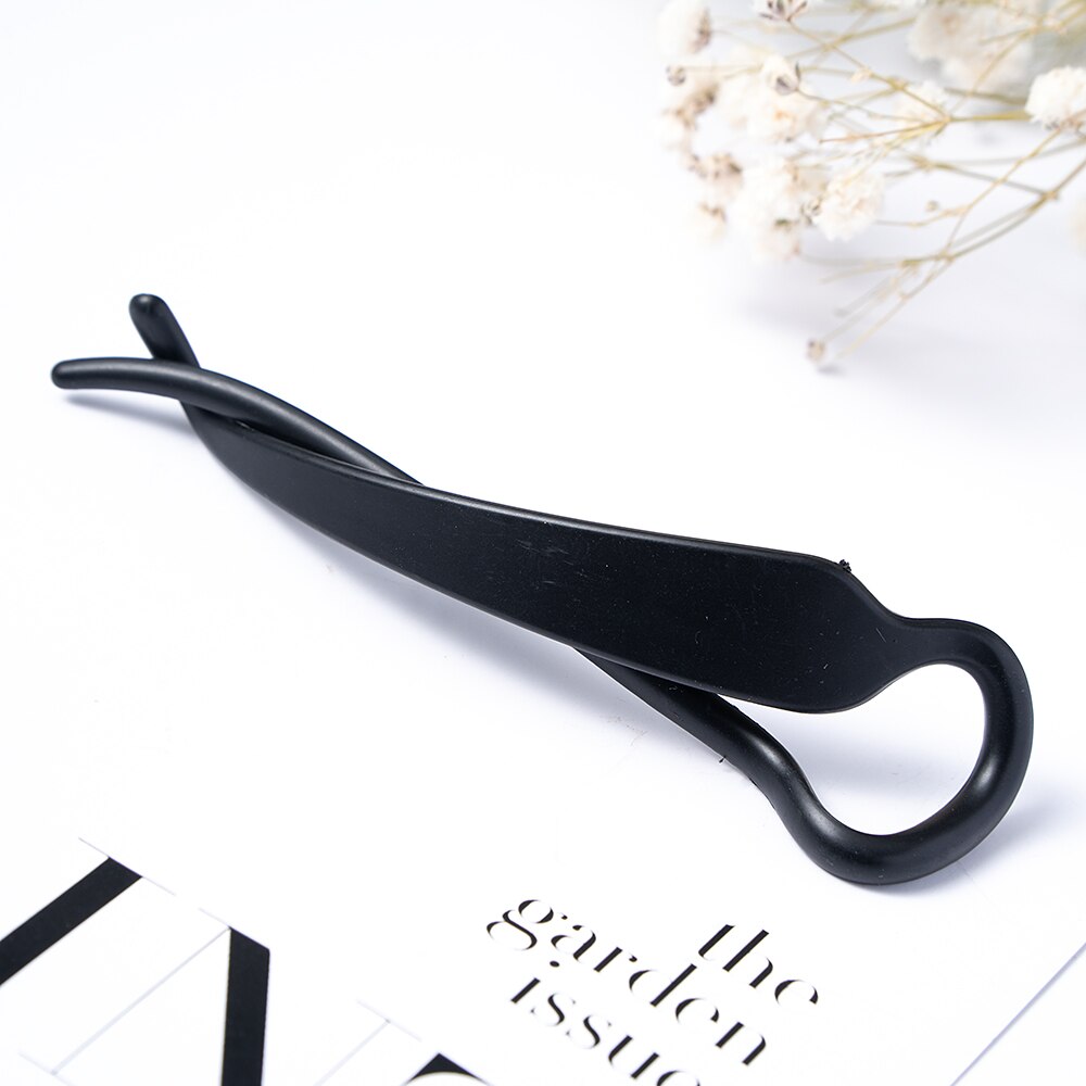 Pince à cheveux en plastique sans couture, griffe en bec de canard, grande pince à cheveux pour femmes et filles, épingles à cheveux simples, outils de coiffure, accessoires pour cheveux