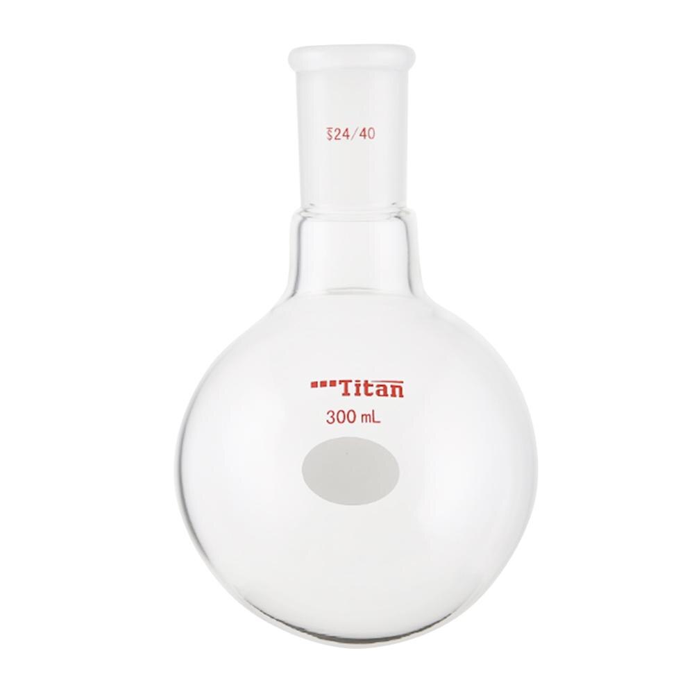 Lab High Strength Flask Thick-Walled Round Bottom Bottle Single Mouth Flat Bottom Flask Teaching Glassware Volumetric Flask