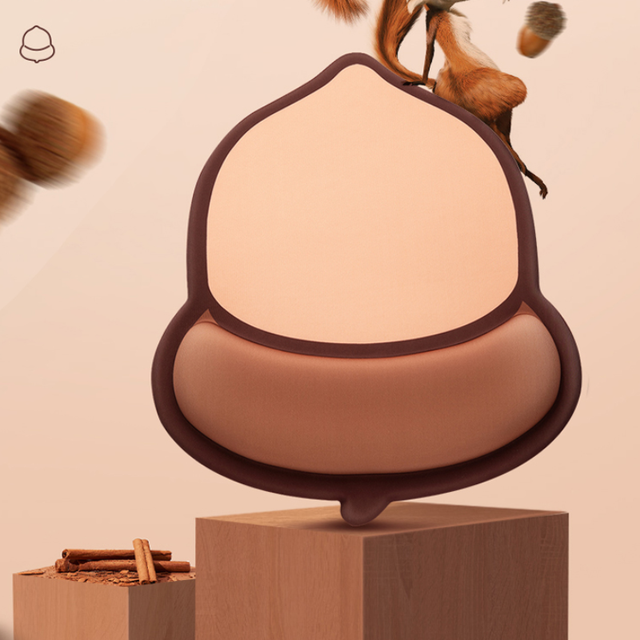 Wireless 2.4G Mouse Cute Hamster Cartoon Mause Ergonomic Mini Optical Mice With Pine Nut Mouse Pad For PC Laptop: Pine Nut Mouse Pad