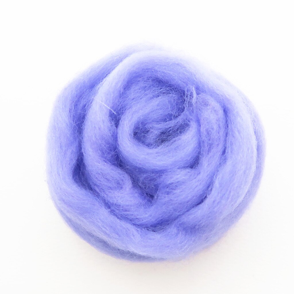 Purple Color Series Wool Fibre Flower Animal Wool Felting Handmade Spinning DIY Craft Materials Tool Felt Felting Wool