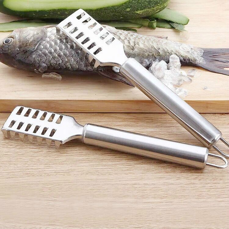 Stainless Steel Fish Scale Planer Kitchen Practical Fish Killing Scaler