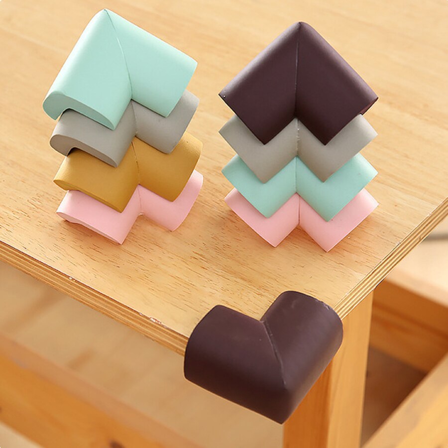 8pcs/lot 55mm*55mm Soft Table Desk Corner Protector Baby Safety Edge Corner Guards For Children Safety Protect Tape Cushion