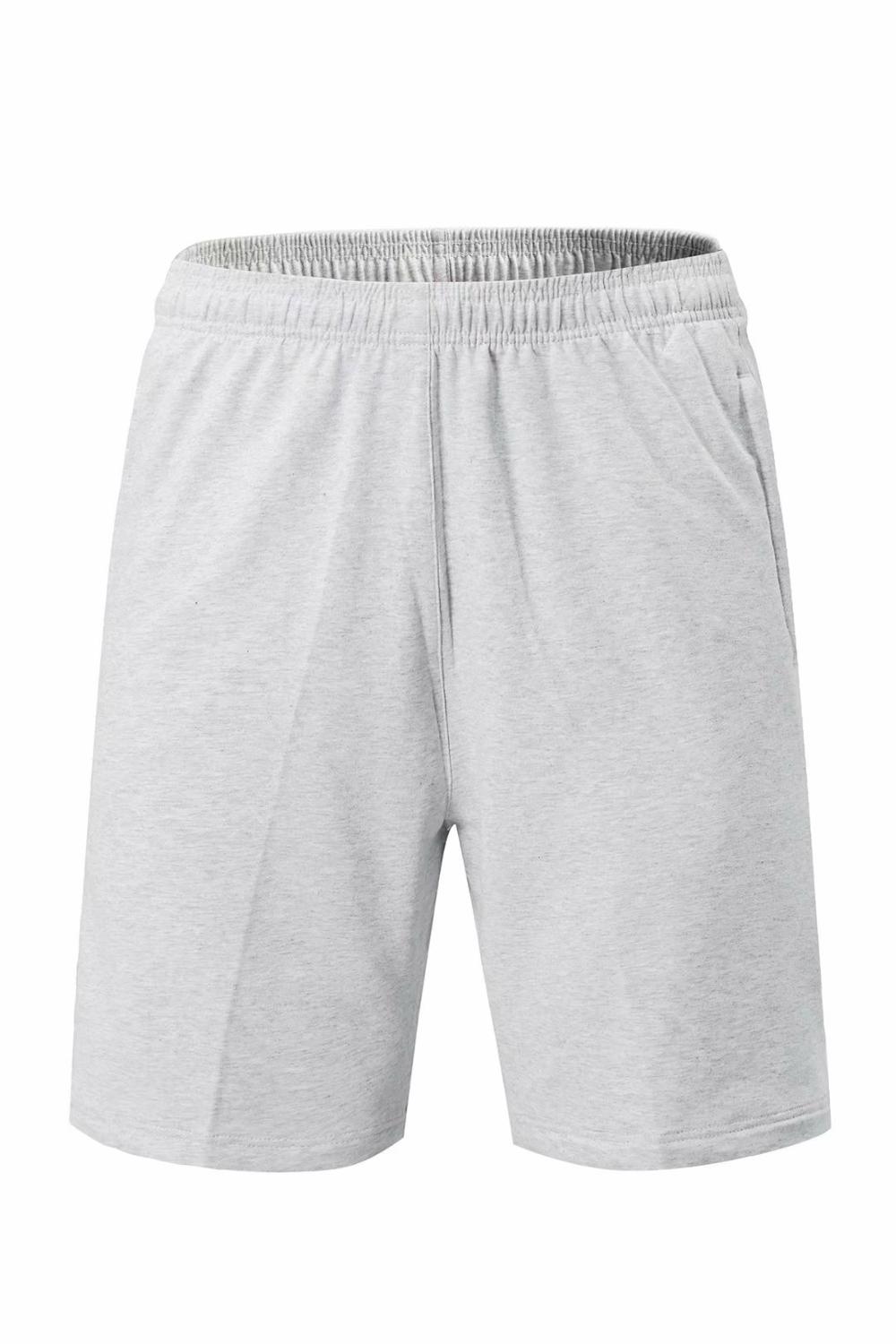 Badminton shorts grå sportsbeklædning med lommer mænd badminton shorts lynlås bomuld mand sports shorts  #792350
