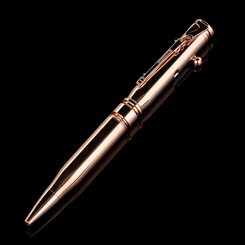 1pc Luxury Heavy Feel Metal Ballpoint Pens School Business Office Signature Roller Pen Writing Student Stationery Supplies: Red