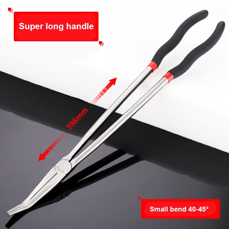 Extra Lange Tang Zware Hand Tool Set 16 Inch Lange Neus Tang Multi-tang Rechte Neus Naald Neus tang: Middle bend