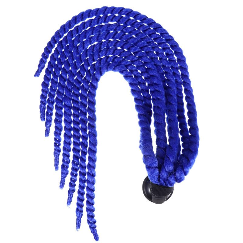 Casco de motocicleta para mujer, trenzas, peluca para cascos de moto: G