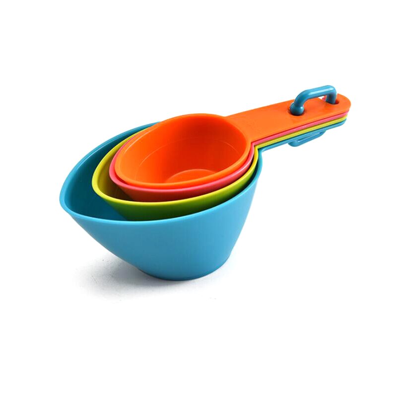 1 Set Measuring Spoons Colorful Plastic Measure Spoon Useful Sugar Cake Baking Spoon Kitchen Baking Measuring Tools