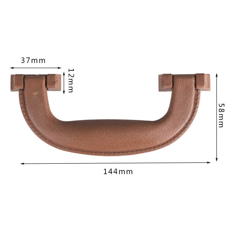 1PC Arch Box Handle Tool Handle Retro Plastic Suitcase Holder Furniture Hardware Antique Leather Case Handle Accessories: 4