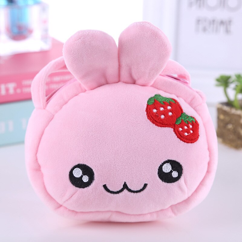 Animaux en peluche créatifs ours chat éléphant Panda femmes bandoulière sac de messager dessin animé doux en peluche Kawaii fermeture éclair filles pièces de monnaie sacs: I