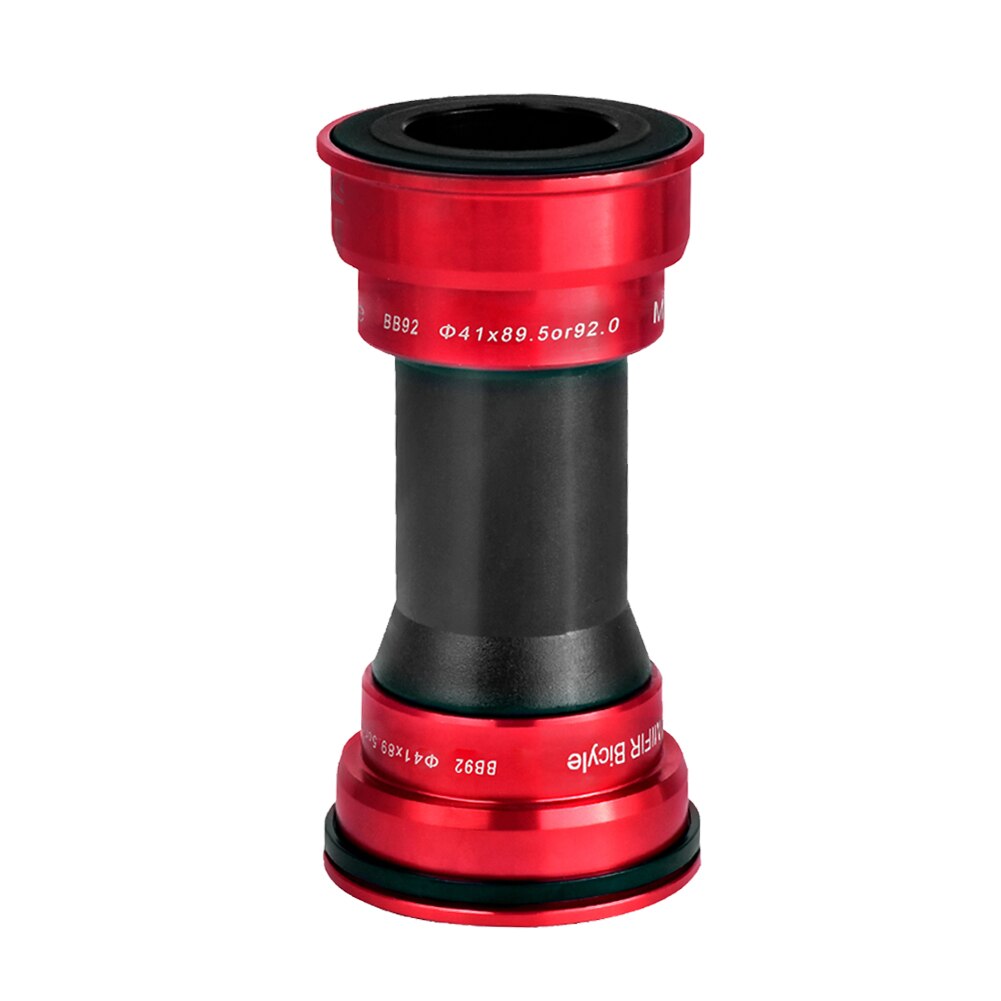 MTB Press Fit Bottom Bracket 41mm Road Bike For PF92 BB86 BB90 BB for 24mm Crankset Chainset Crank Compatible BB72 BB92: Red
