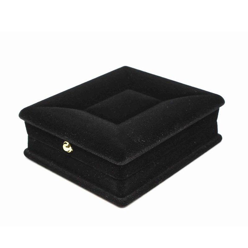 1 x Velvet Necklace Chain Jewelry Display Storage Box Case Holder Organizer---Black