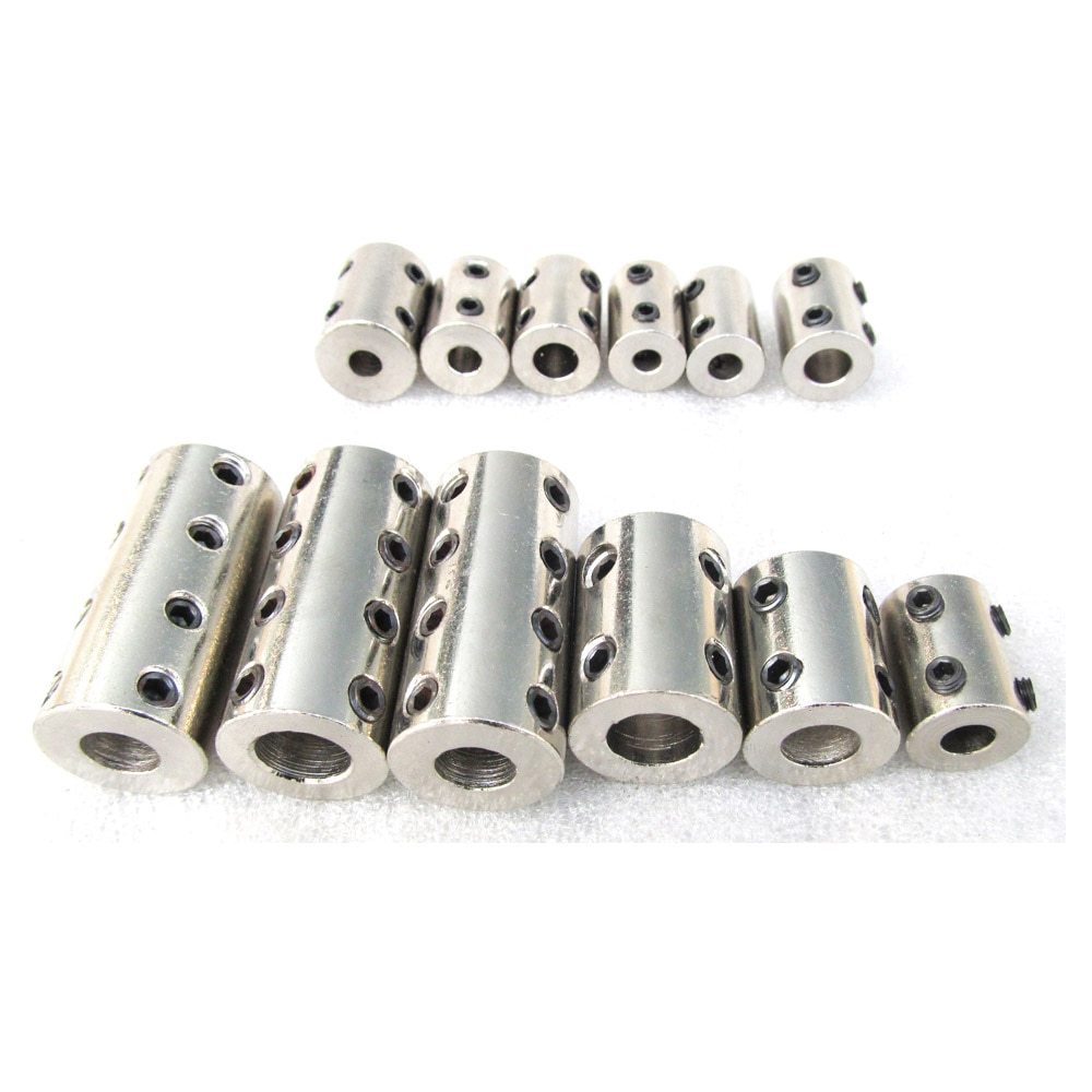 Lång stålfast koppling innerdiameter 10mm 12mm*12mm 10 mmx 12mm od 22mm l 46mm motoraxelanslutningskoppling