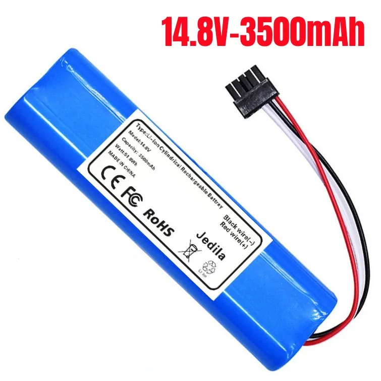 100% . Paquete de batería de litio recargable de 14,8 V 3500 mah 18650, adecuado para Viomi V2 Pro, Vrvcmb21b y Styj02ym...: Oro