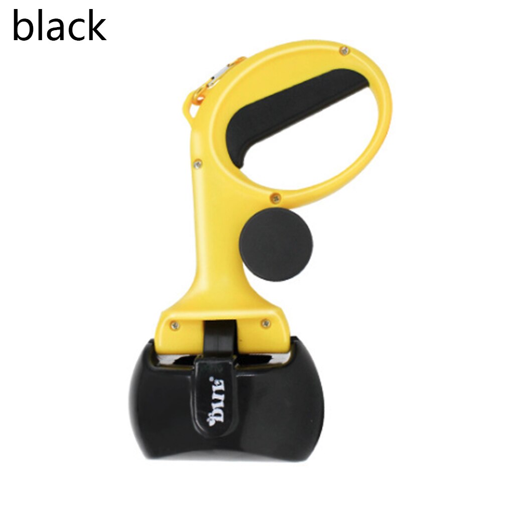 Pet Toilet Dog Cat Pit Scoop Portable Outdoor Garbage Picker Poop Bag Collection Convenient Dog Supplies Animal Cleaning Tool: black