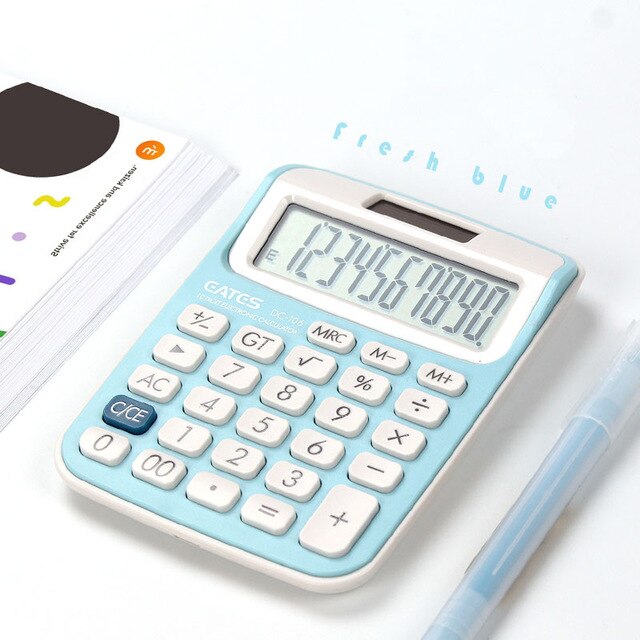 Calculator Trumpet Mini Small Computer Girl Cute Pink Student Comtable Portable Student Calculator Office Supplies Solar: 2