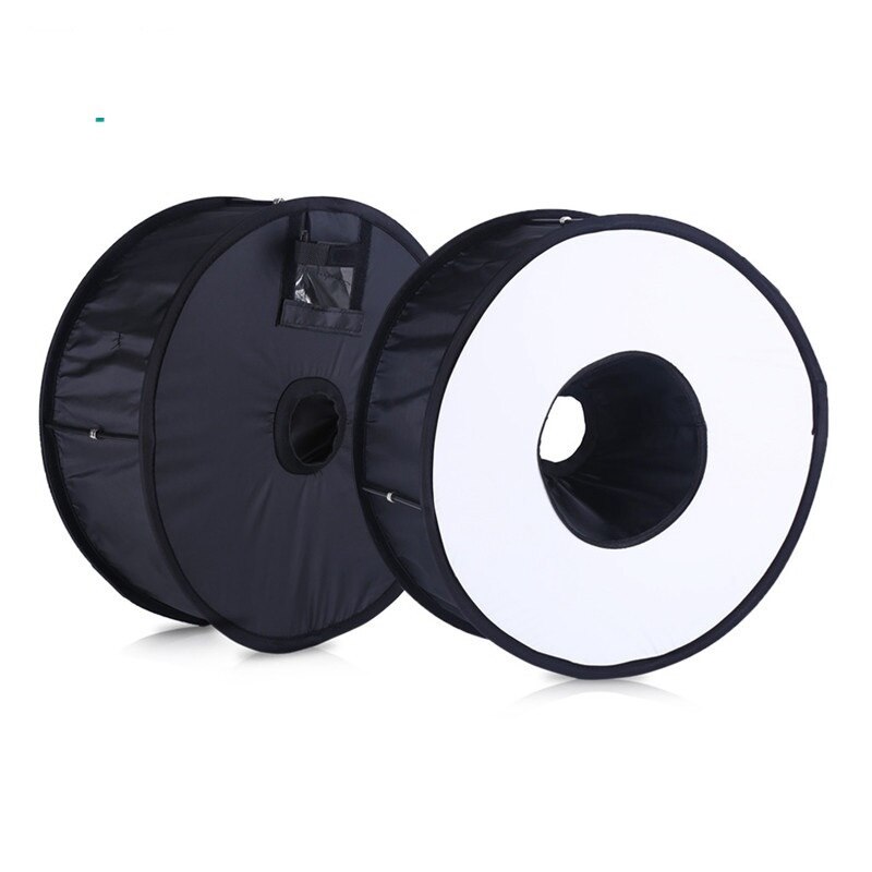 45cm Faltbare Ring Speedlite Blitz Diffusor Makro Schießen Runde Softbox für Kanon Nikon Sony Pentax Godox Blitzgerät