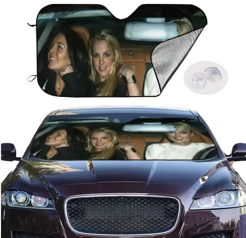 Paris Hilton Linsay Lohan Britney Spears Car Sun Shade Car Sun Visor Car Assessoires Movie Character Custom Sunshade: army green