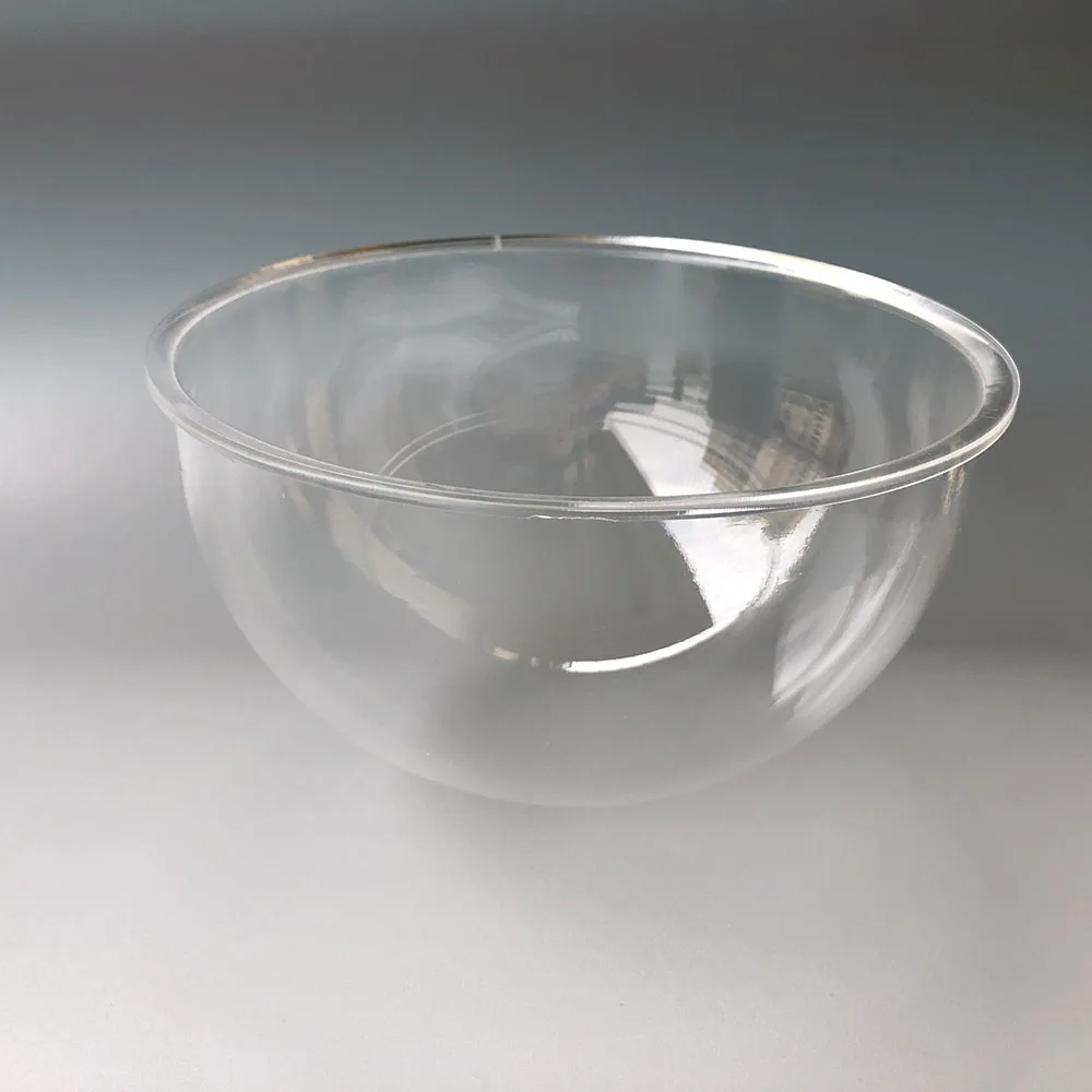 Verhoogde 154X90Mm 6 Inch Monitor Halfrond Transparant Acryl Sferische Cover Ptz Dome Camera Glas Shell Met Flens