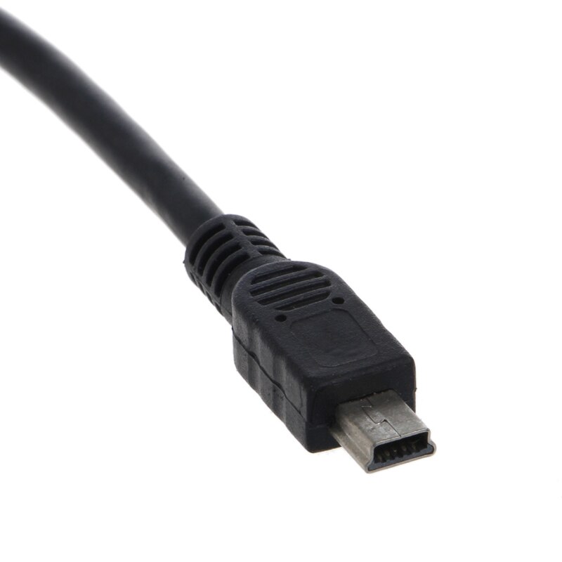 1pcs OOTDTY Date Cables 25cm Micro USB 5 Pin B Male To Mini USB 5 Pin Male Data Adapter Converter Cable Cord