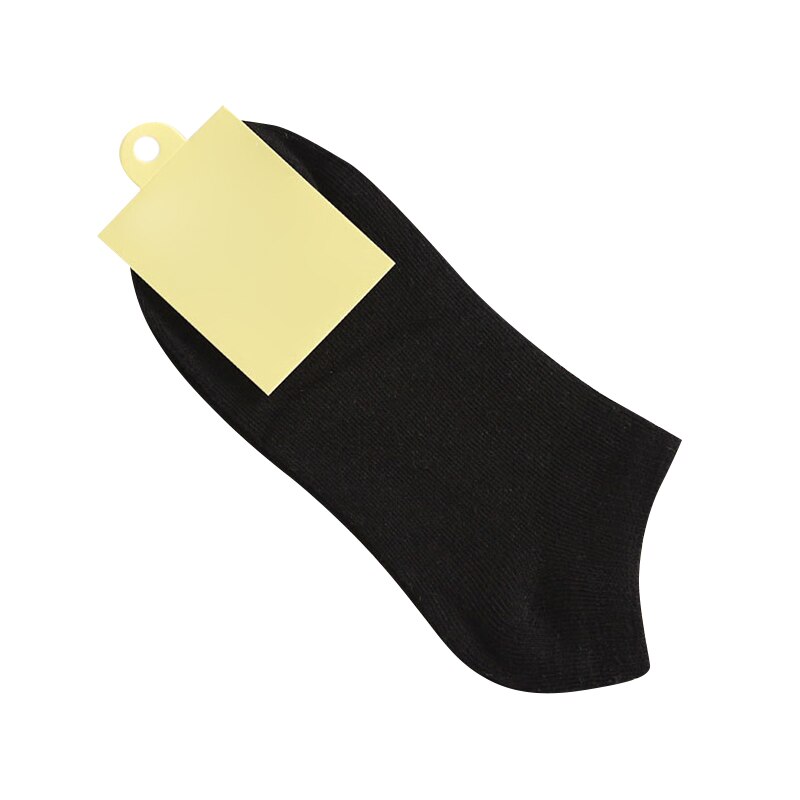 Damestrømper lavt skåret ankel afslappet tynde korte sokker ensfarvede sokker til sommer forår  h9: Sort