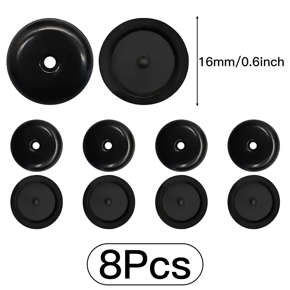 8x botão de cinto de segurança do carro fivela parar universal ajuste rolha kit preto cinto de segurança do carro rolha fivela anti-deslizamento botão retentor