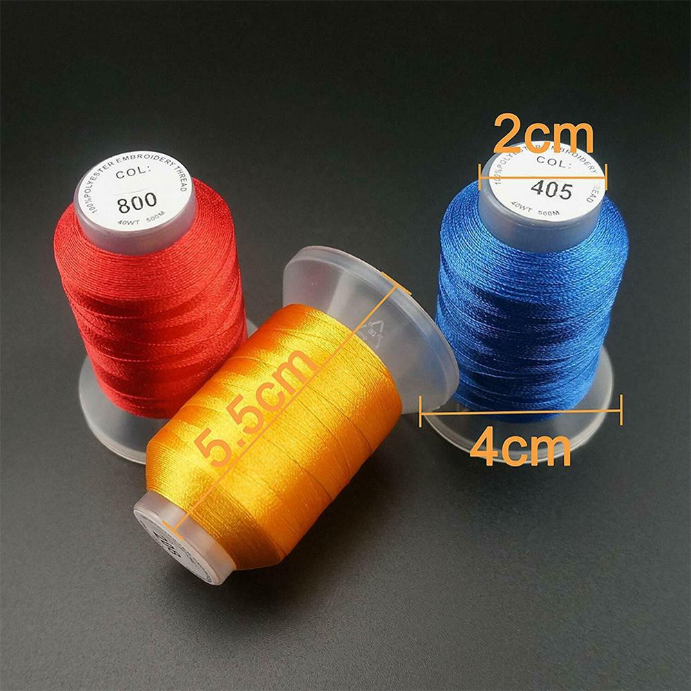 40 Verschillende Brother Kleuren Premium Polyester Machine Borduurgaren 40WT 120D/2 500 Meter Mini Cone Thuis Hobby