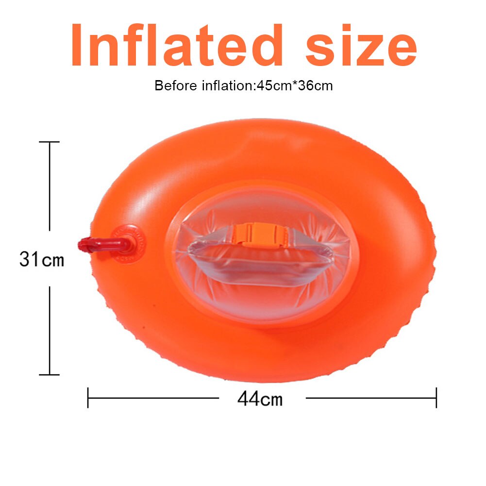Summer Swimming Equipment Safety Buoy PVC Swim Buoy Double Airbags Clothing Drowning Prevention Water Sport Float Bag