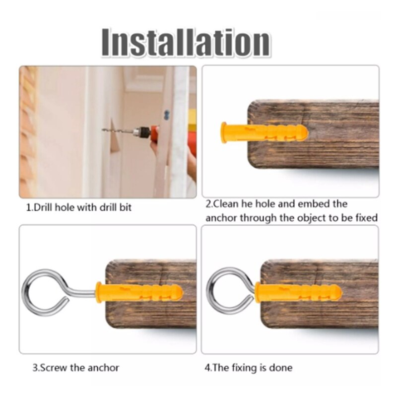 Cable de cuerda de acero inoxidable, Tensor para instalación de tienda, luces, Kit de suspensión, 30M