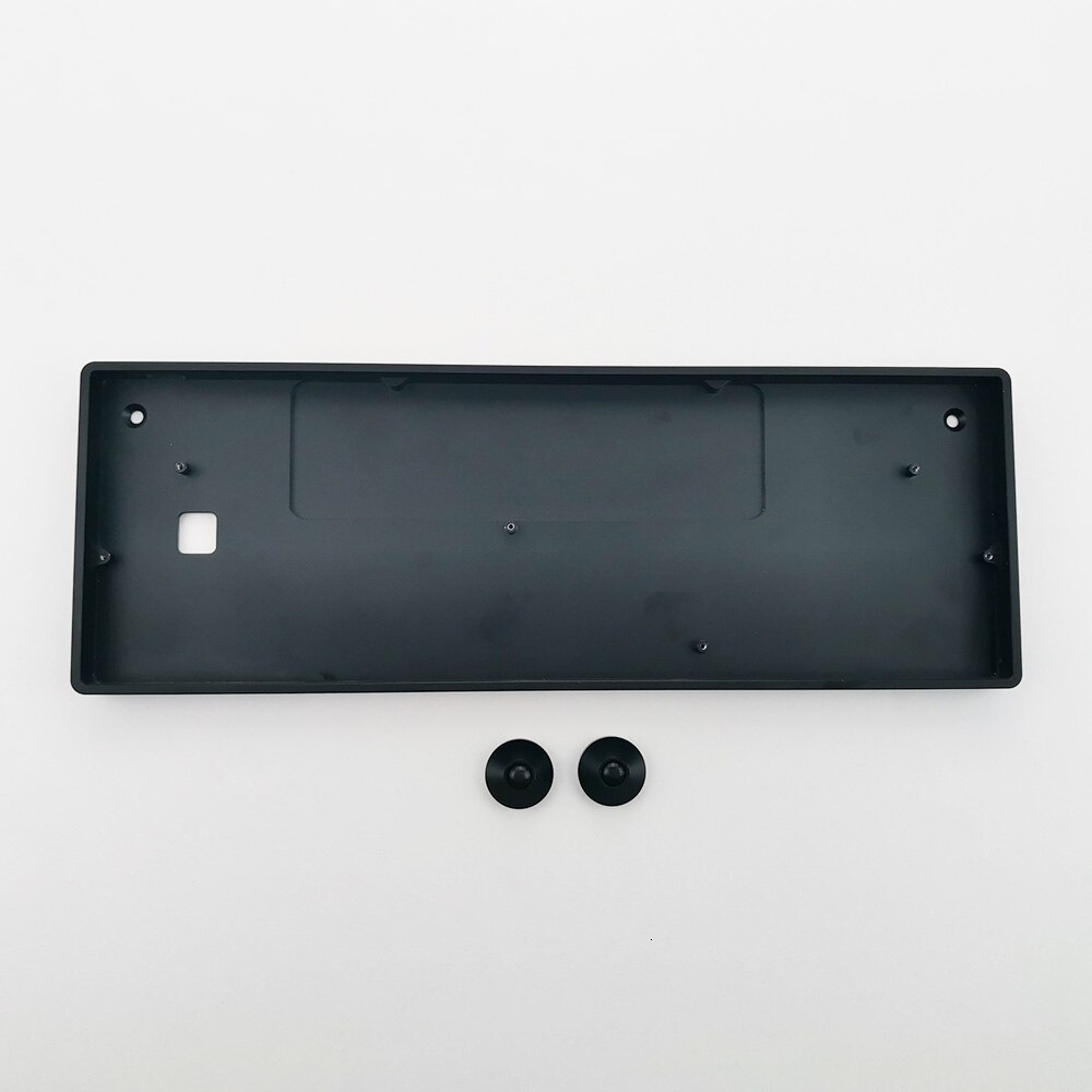 IDOBAO GH60 Anodizing Aluminum CNC Case For 60% Mechanical Gaming Keyboard Compatible Poker2 Pok3r Faceu 60 With ALU Feet: Black